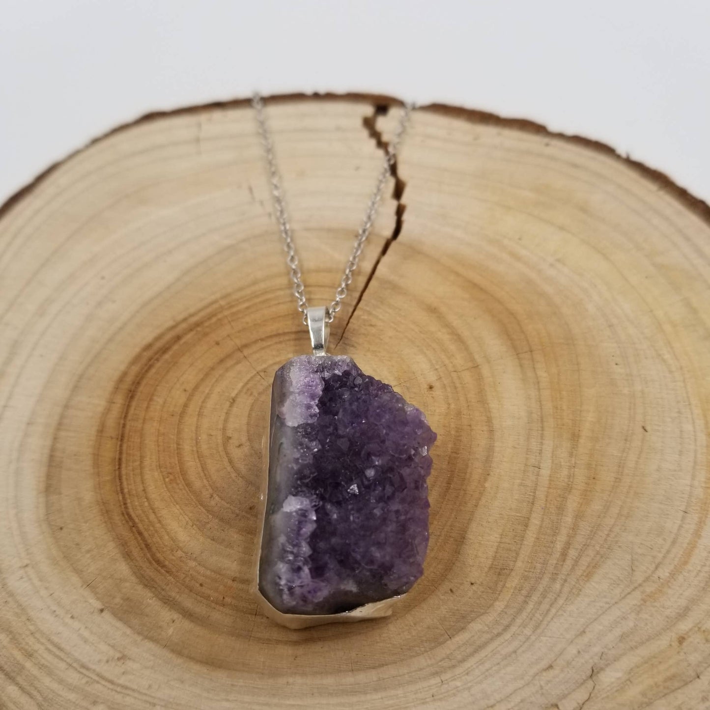 Handmade Natural Amethyst Necklace