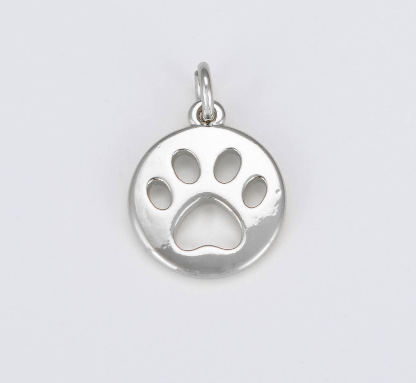 18K Gold Filled Paw Print Charm, Dog Pet Lover Charm