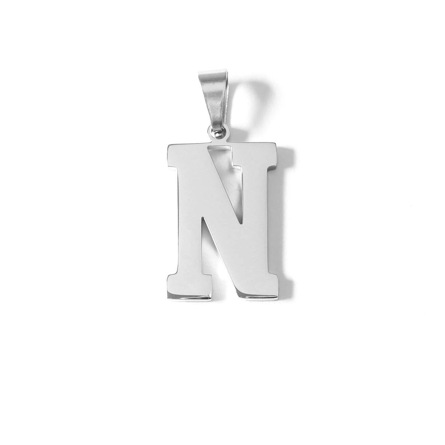 Stainless Steel Sport Letter Pendant