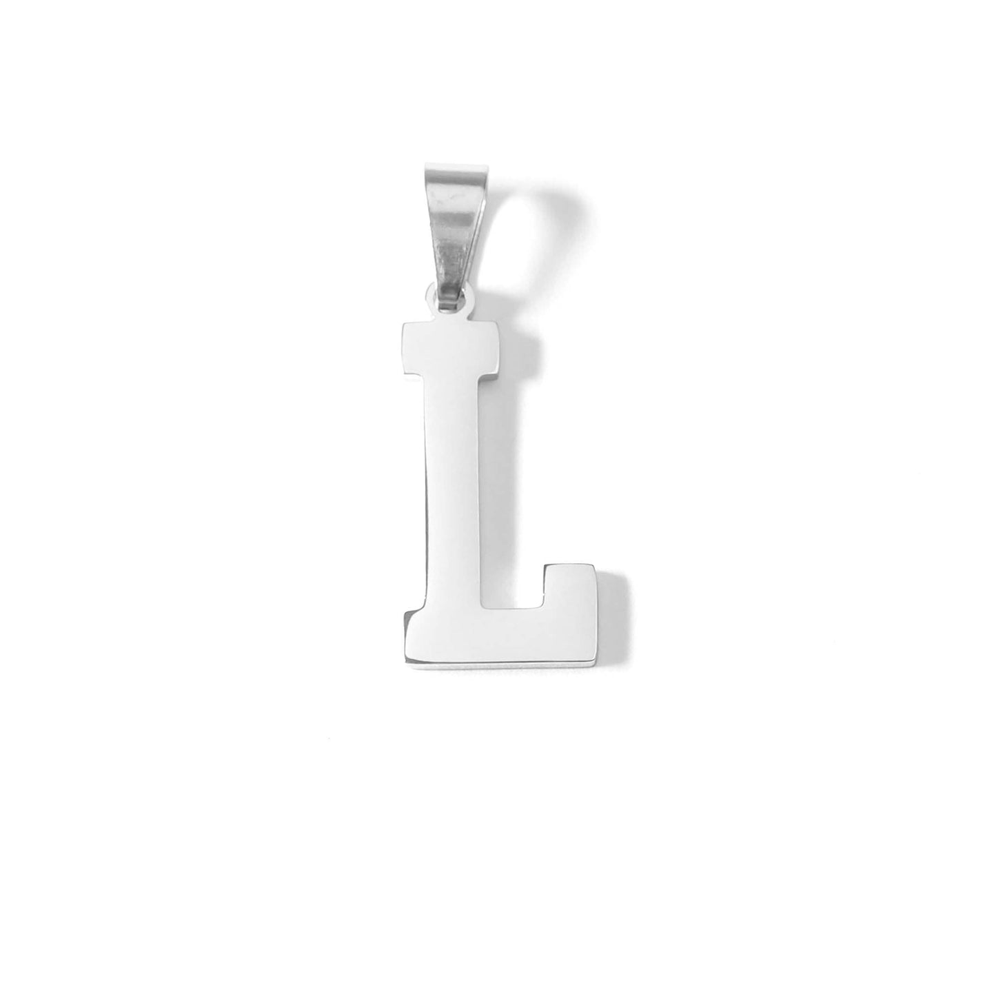 Stainless Steel Sport Letter Pendant