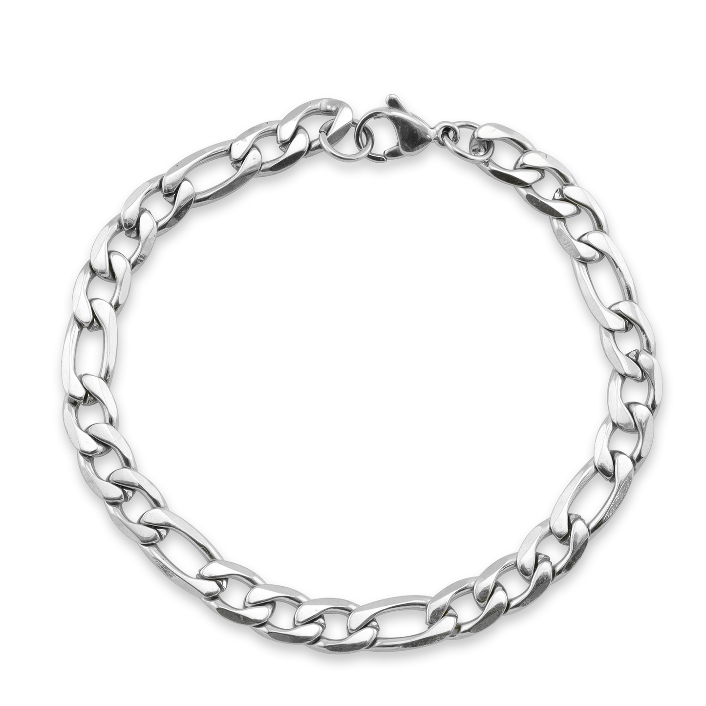 Stainless Steel Figaro Chain Bracelet/Anklet