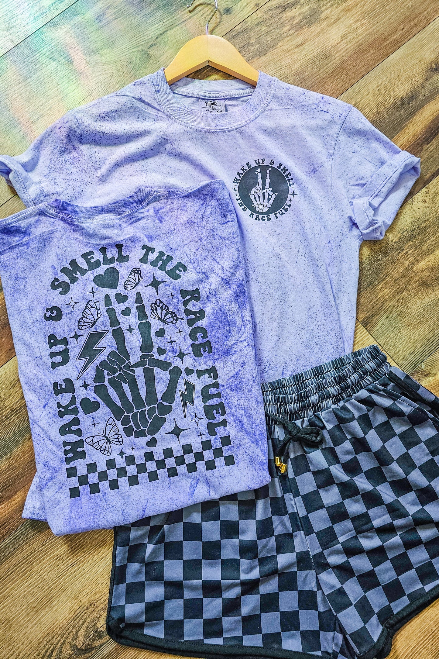 Made To Order|Wake Up And Smell The Race Fuel Graphic Tee 🏁💜