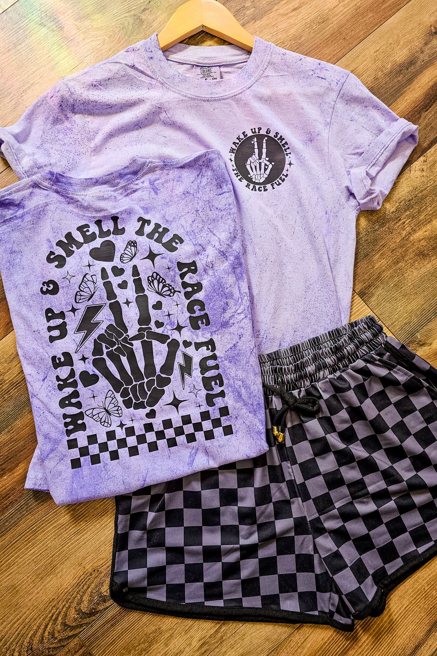 Made To Order|Wake Up And Smell The Race Fuel Graphic Tee 🏁💜