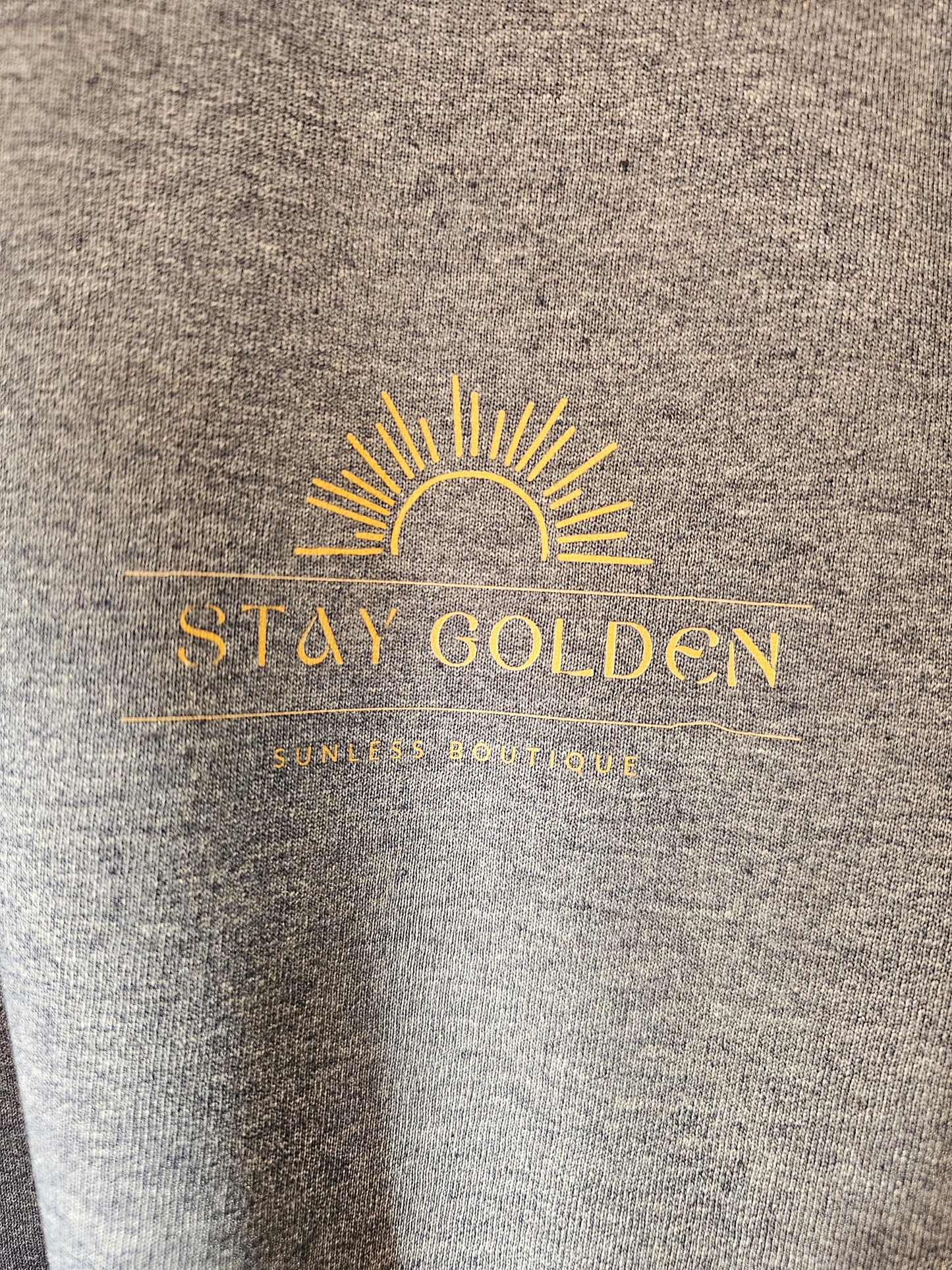 Studio| Stay Golden Crew Neck Sweatshirt