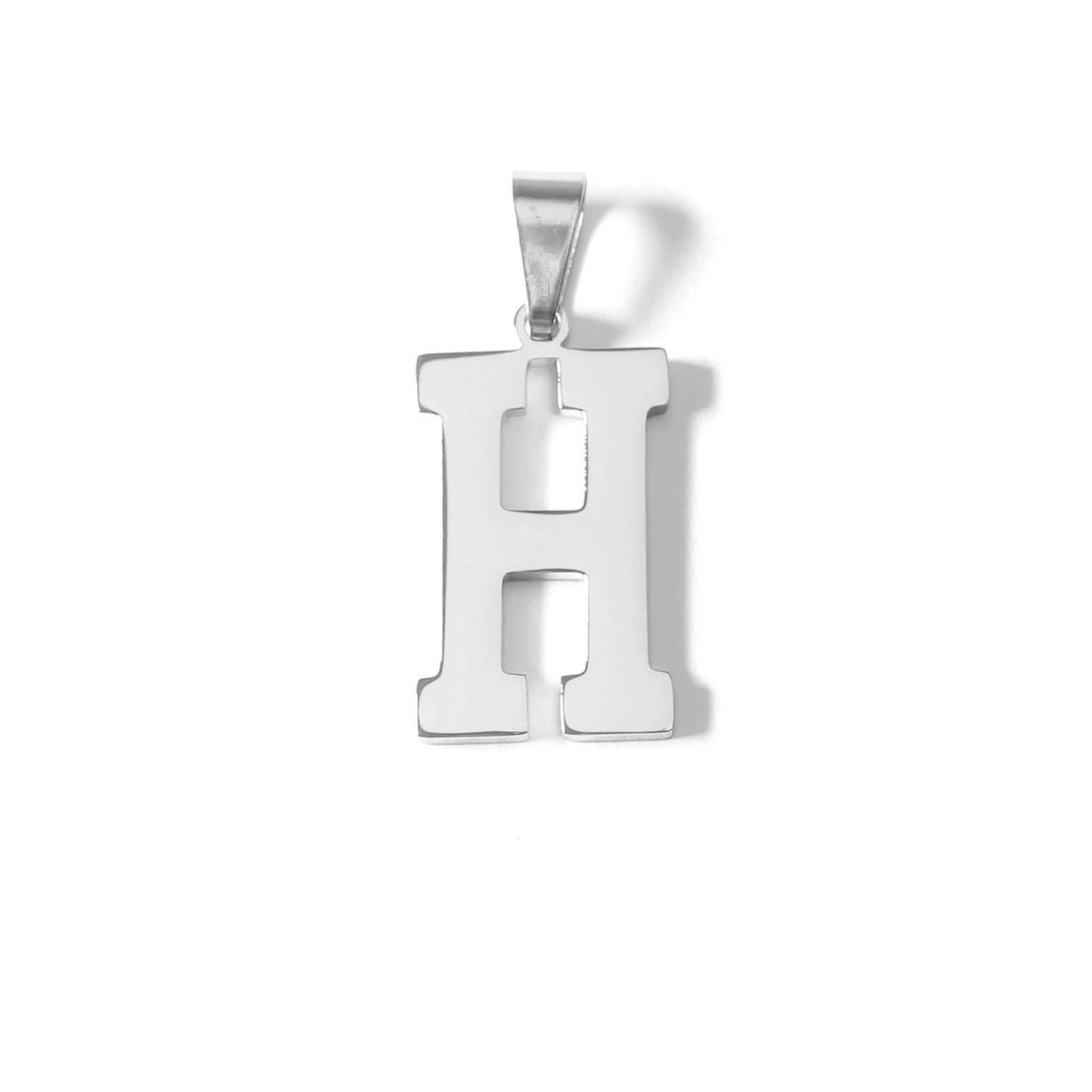 Stainless Steel Sport Letter Pendant