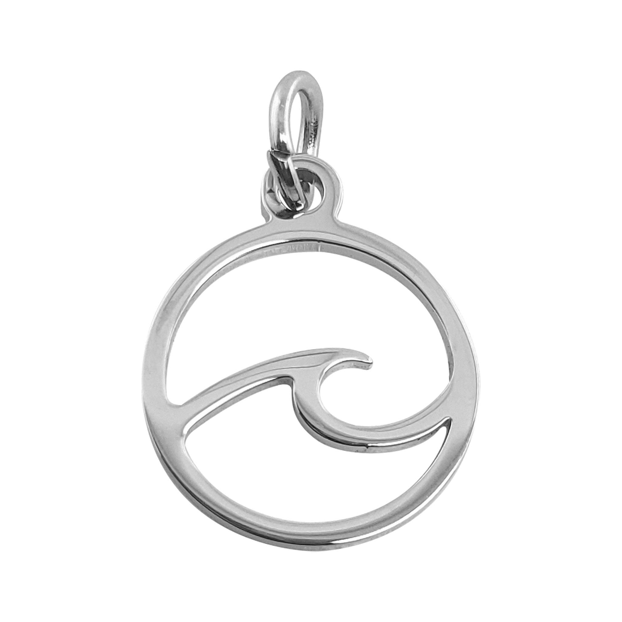 Stainless Steel Wave Charm