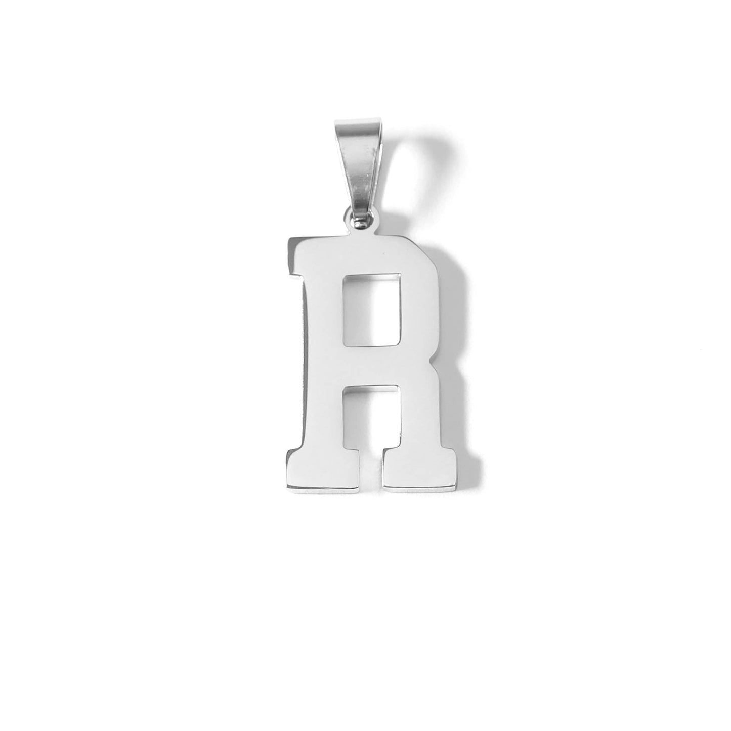 Stainless Steel Sport Letter Pendant