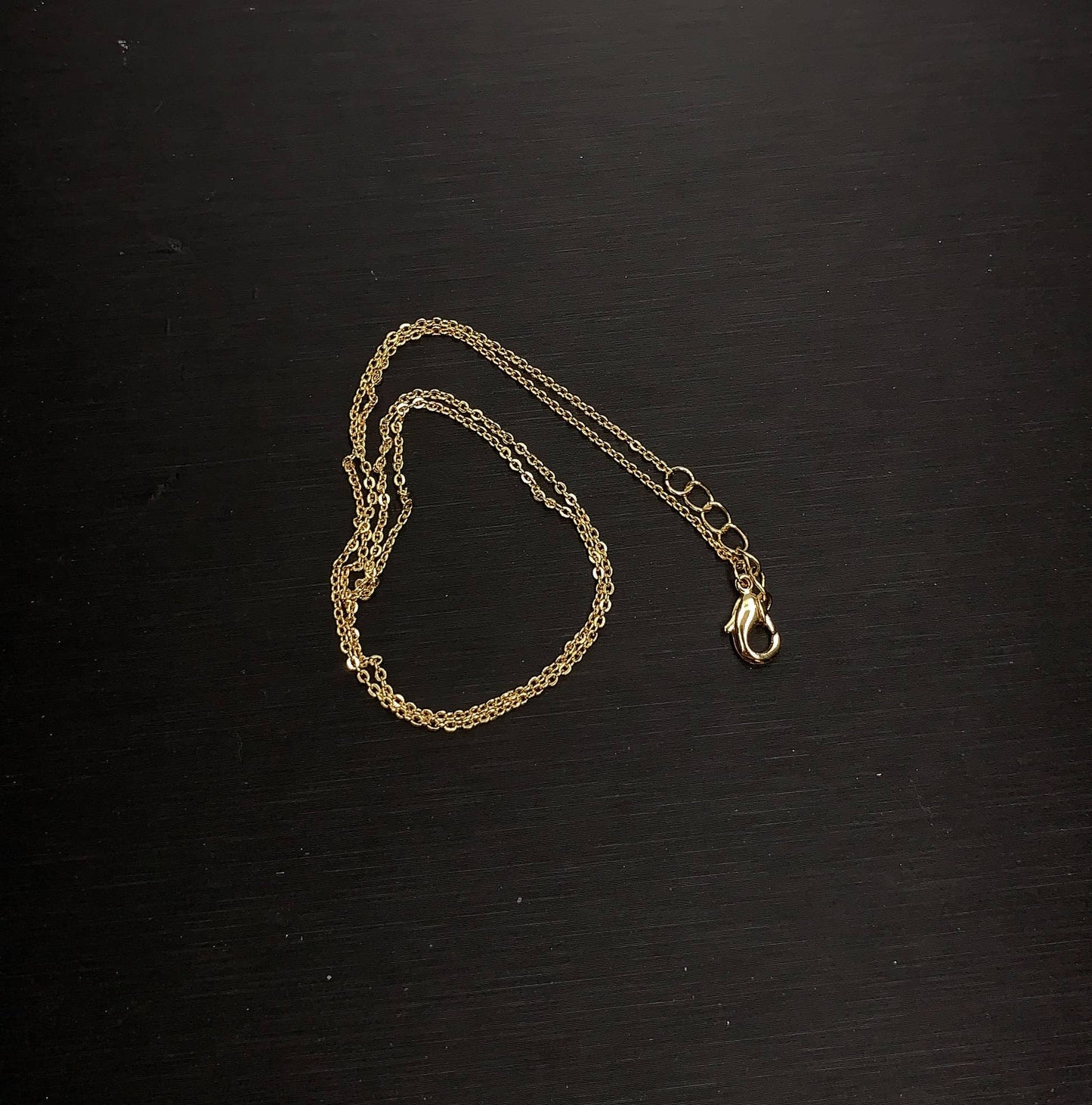 18'' Ready to Use 14K Gold Thin Cable Necklace Chain For Pendants