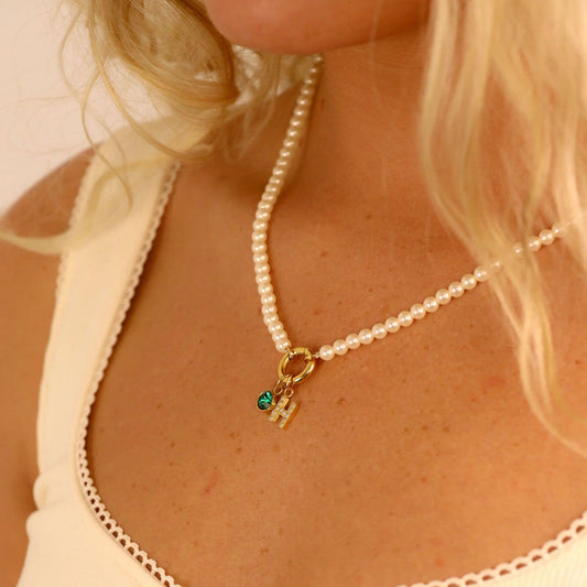 18" Charm Keeper Pearl Necklace