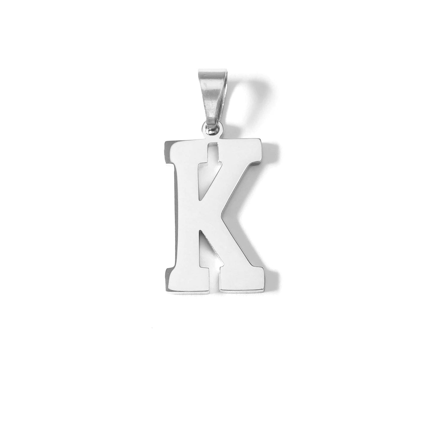 Stainless Steel Sport Letter Pendant