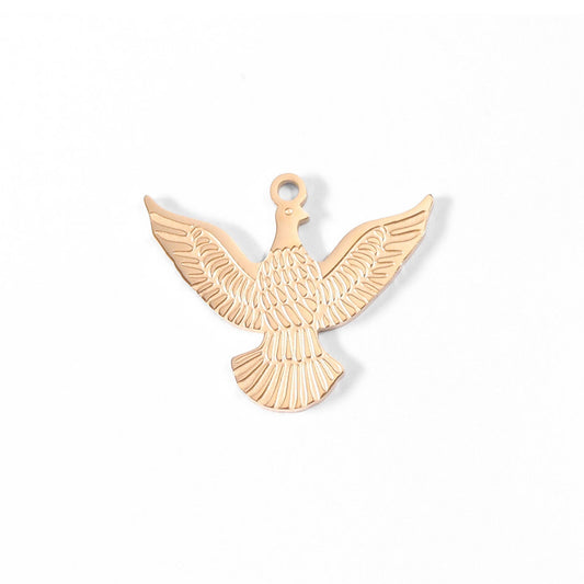 18K Large Gold PVD Stainless Steel Eagle Charm