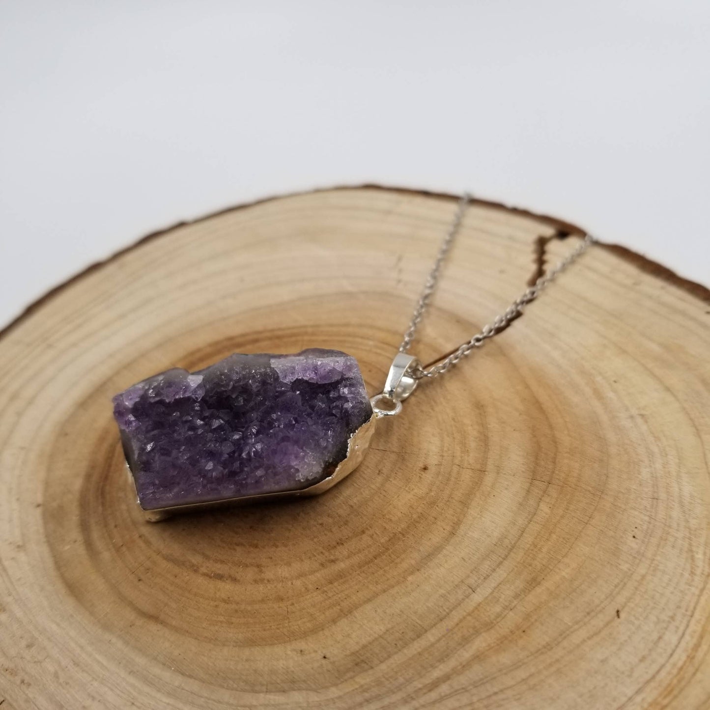 Handmade Natural Amethyst Necklace