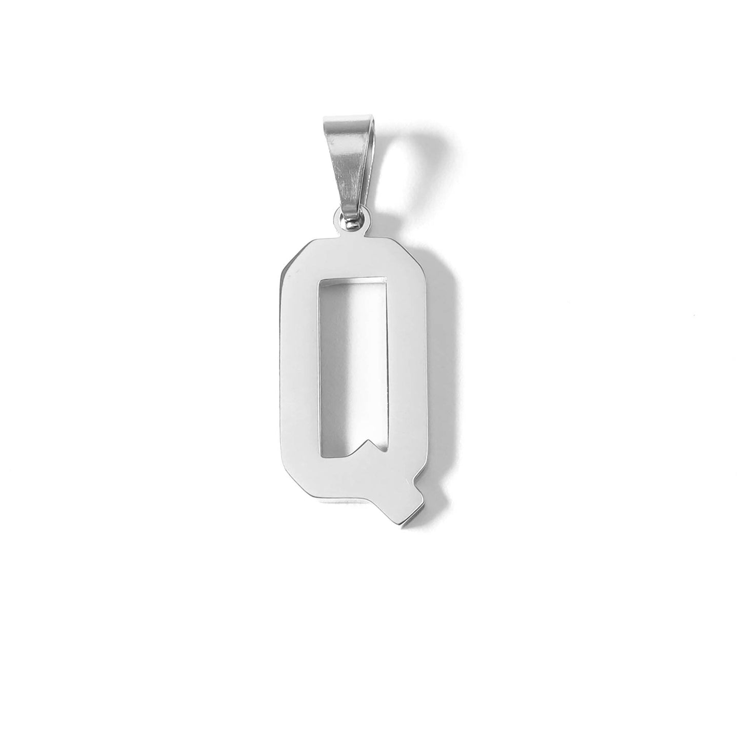 Stainless Steel Sport Letter Pendant