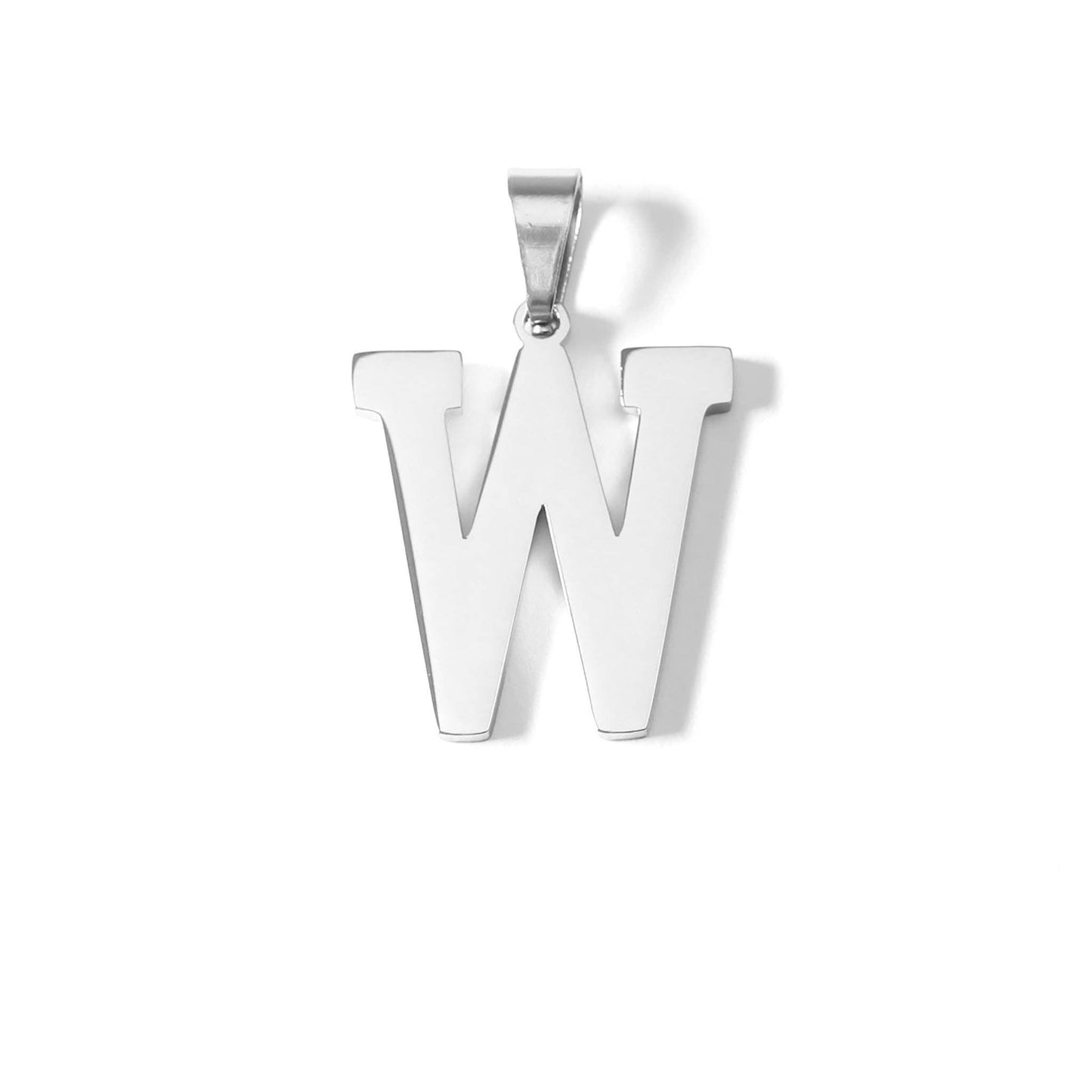 Stainless Steel Sport Letter Pendant