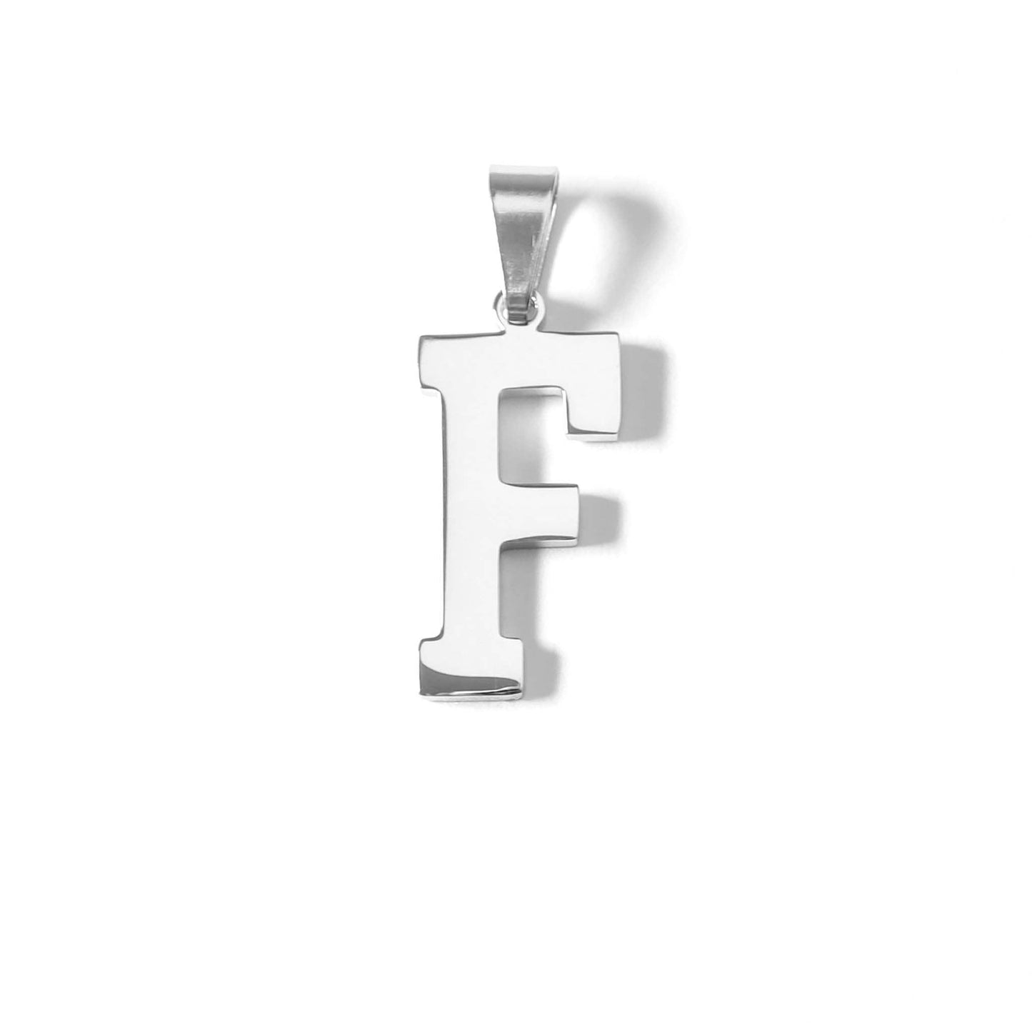 Stainless Steel Sport Letter Pendant