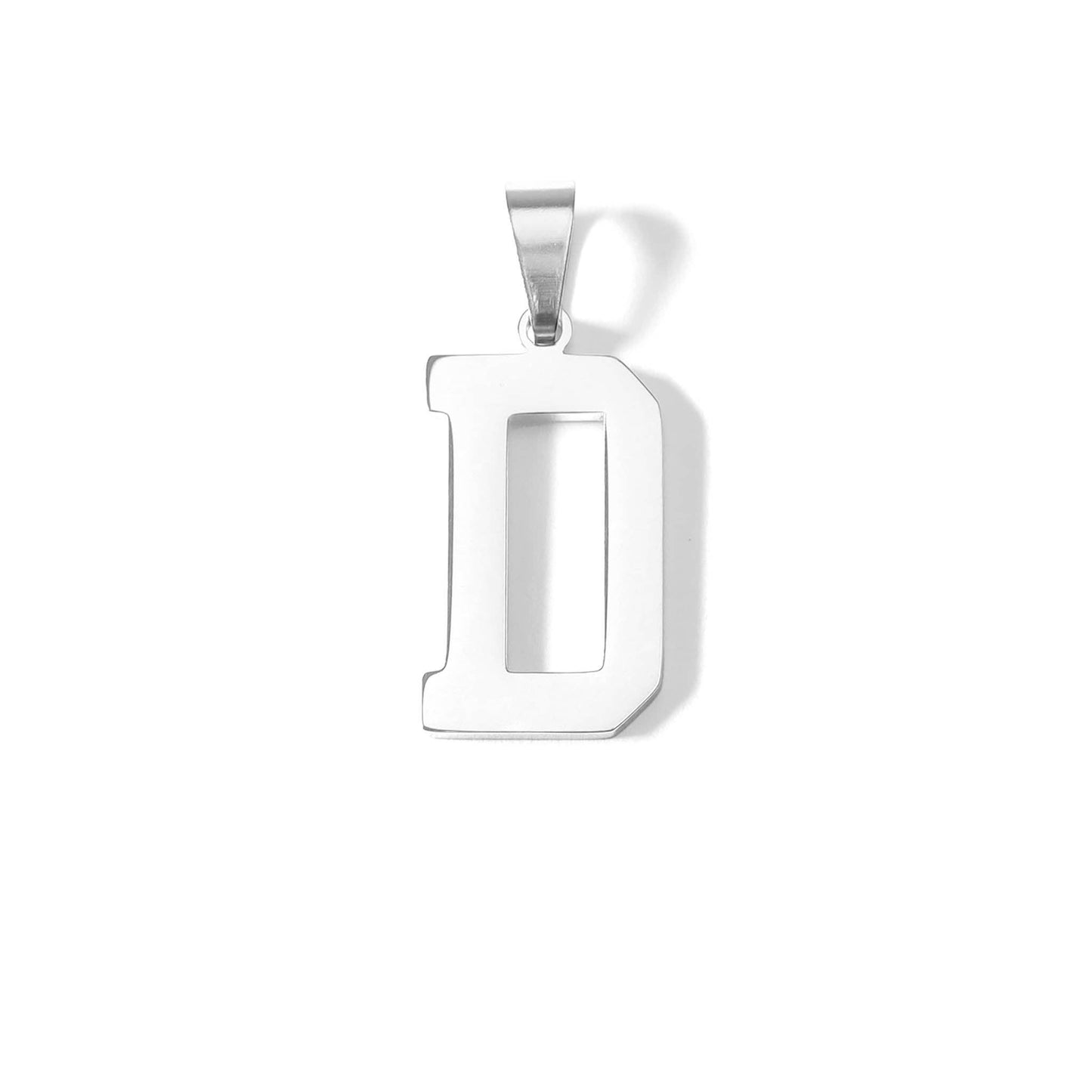 Stainless Steel Sport Letter Pendant