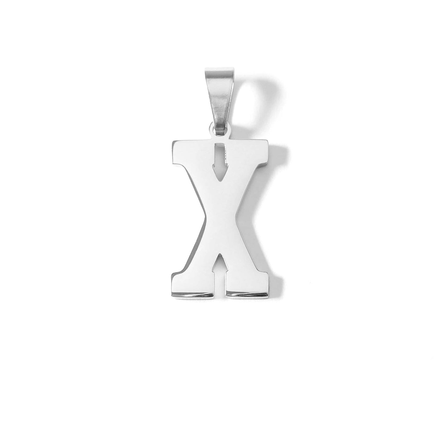 Stainless Steel Sport Letter Pendant