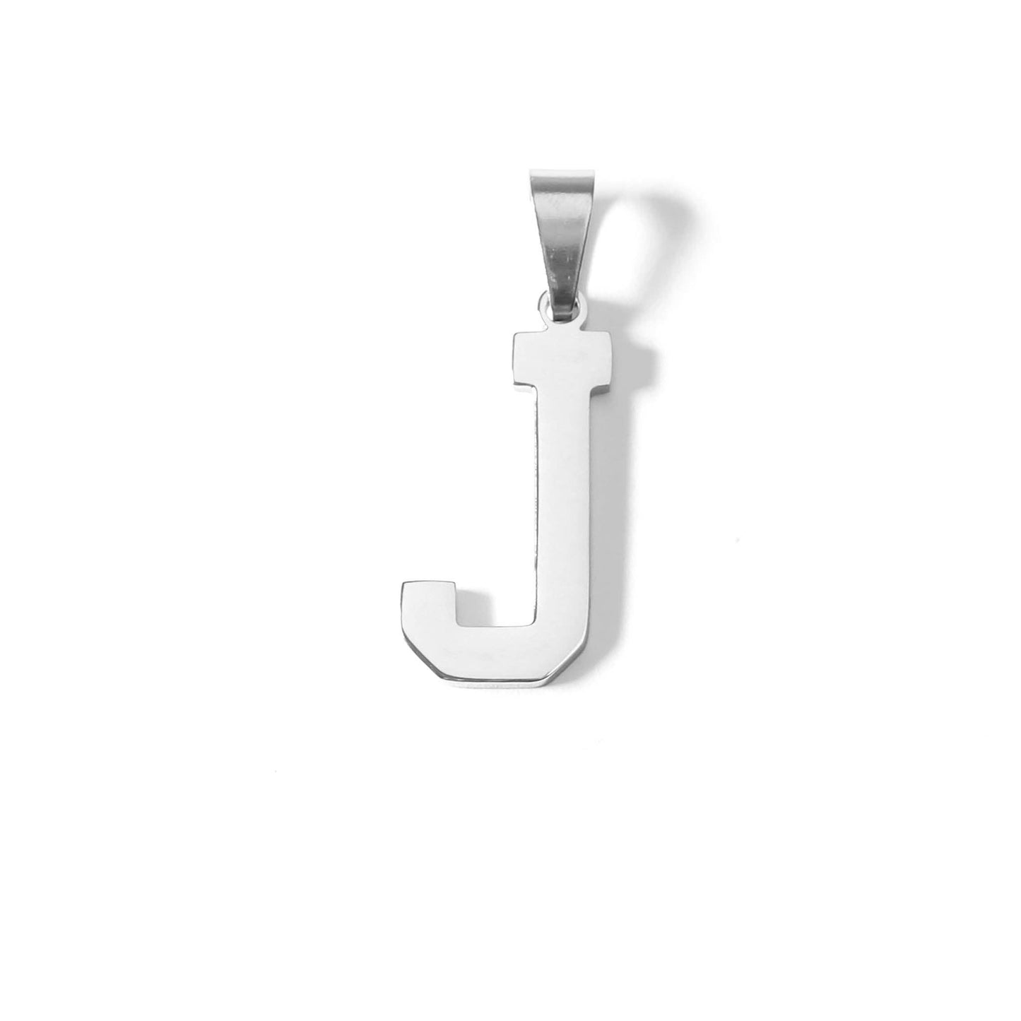 Stainless Steel Sport Letter Pendant