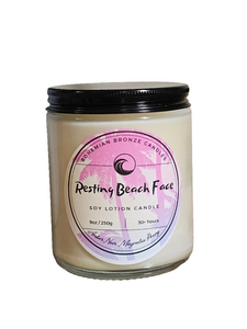 Resting Beach Face Soy Lotion Candle 9oz