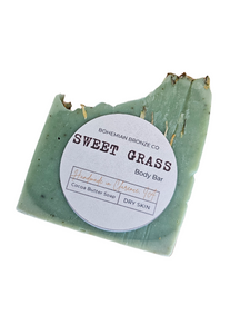 Sweet Grass Soap Body Bar For Dry Skin