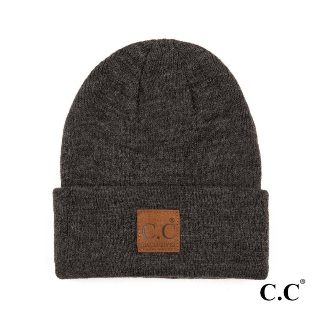 Studio|C.C. Beanie In Dark Melange Gray