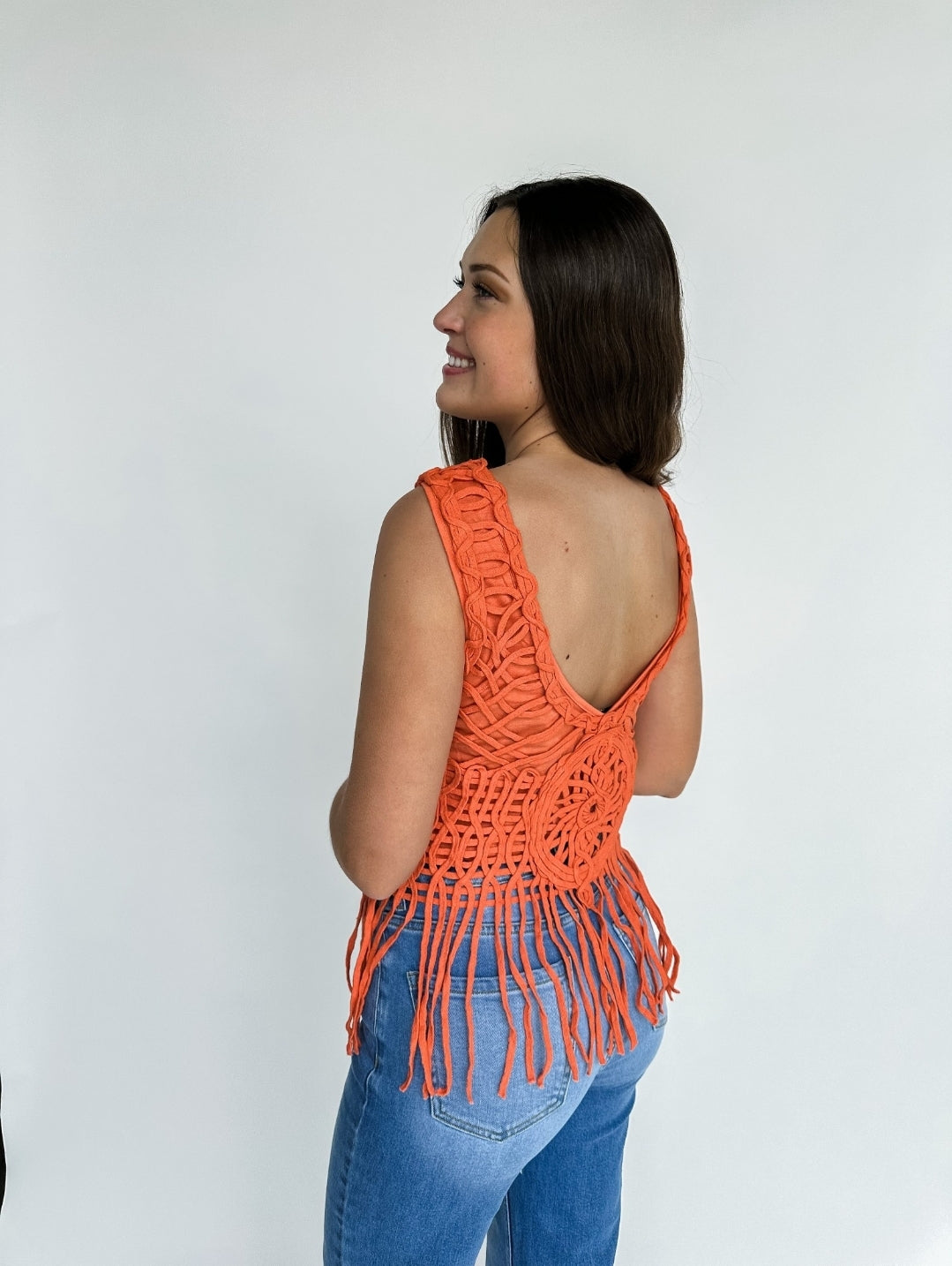 Studio|Like A Wildflower Fringe Top