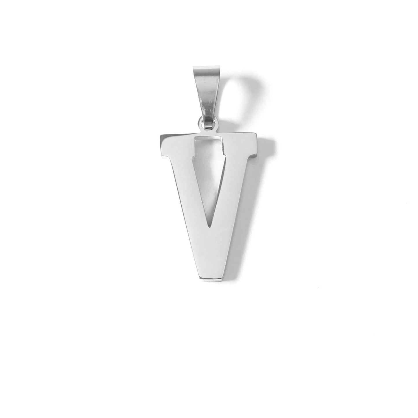 Stainless Steel Sport Letter Pendant