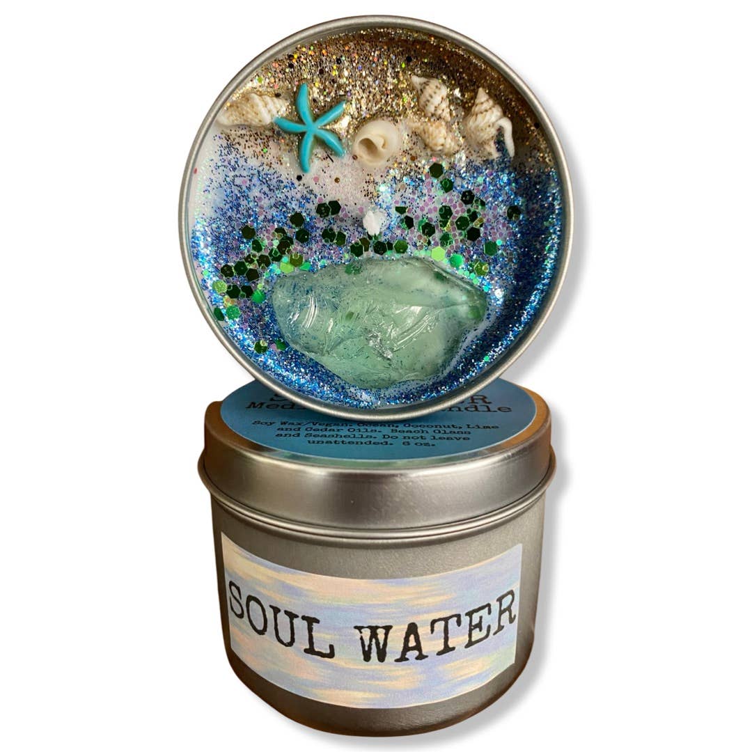 Soul Water Meditation Soy Travel Candle 4oz