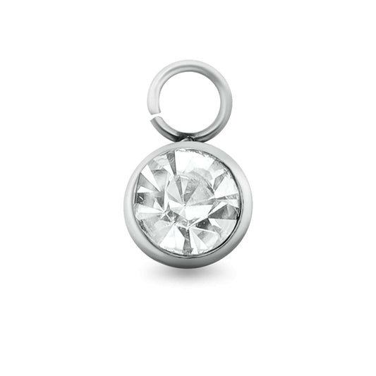 Clear CZ Charm