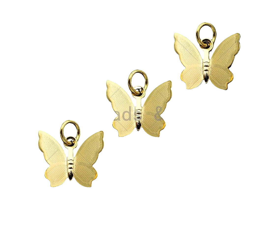 Butterfly Shape Pendant/Charm, 14K Gold Filled