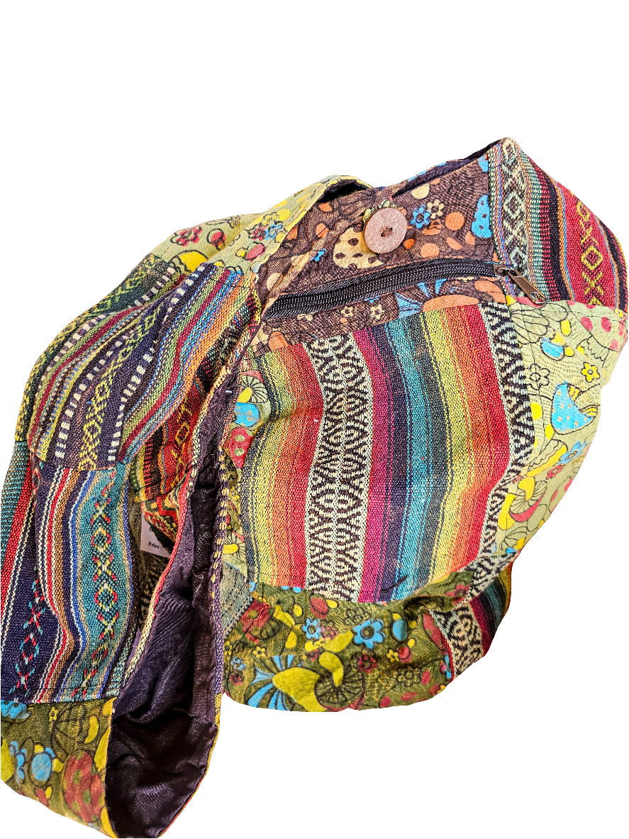 Studio|Shroomin' Around Patchwork Hobo Bag