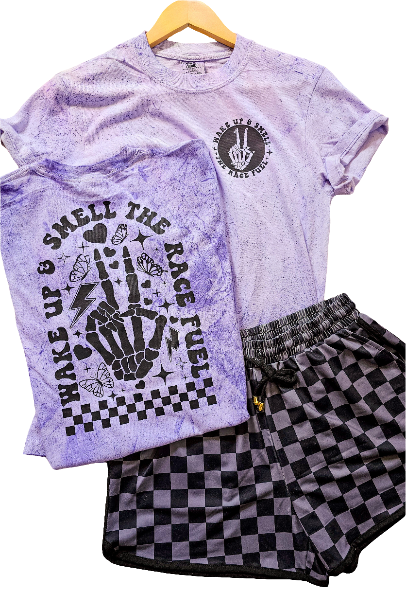 Made To Order|Wake Up And Smell The Race Fuel Graphic Tee 🏁💜