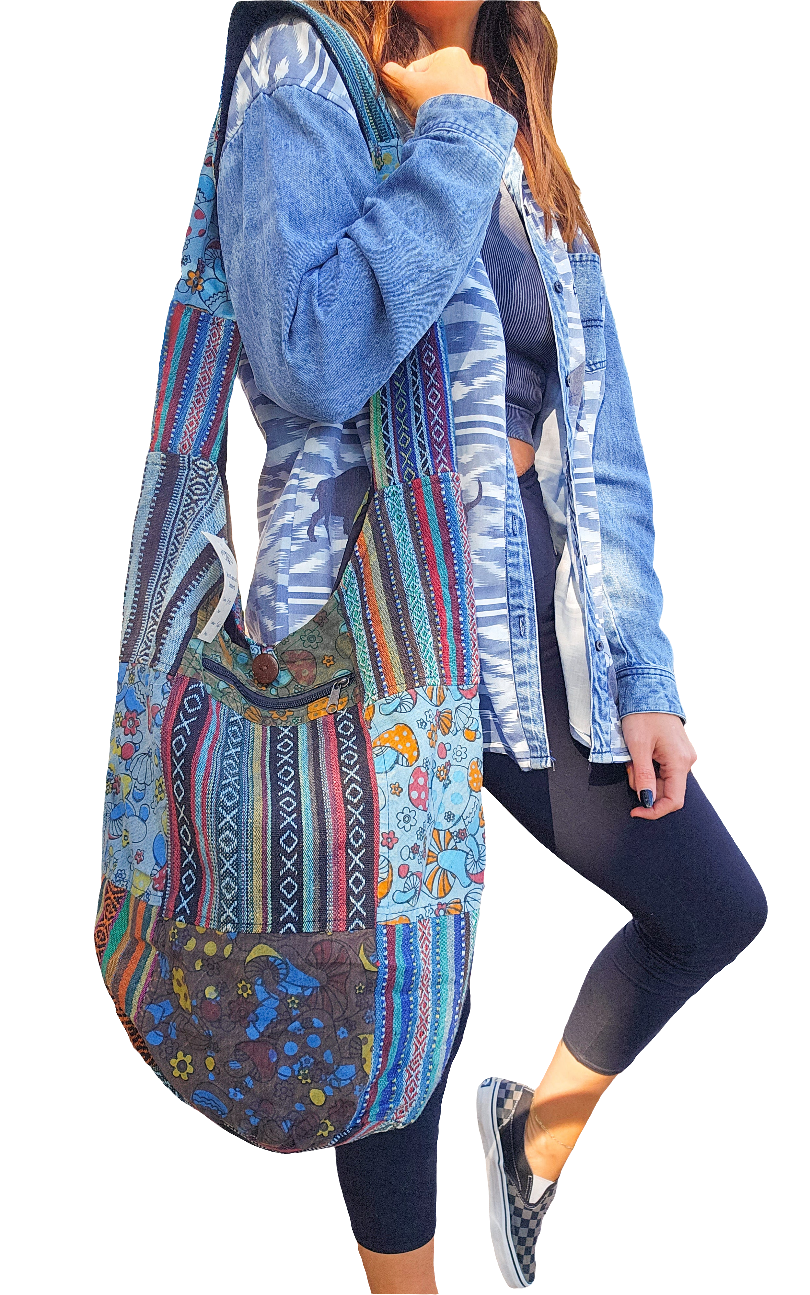 Studio|Shroomin' Around Patchwork Hobo Bag