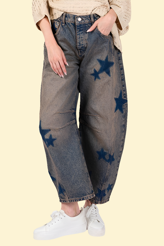 Warehouse|SAGE + FIG Star Wide Leg Jeans with Pockets