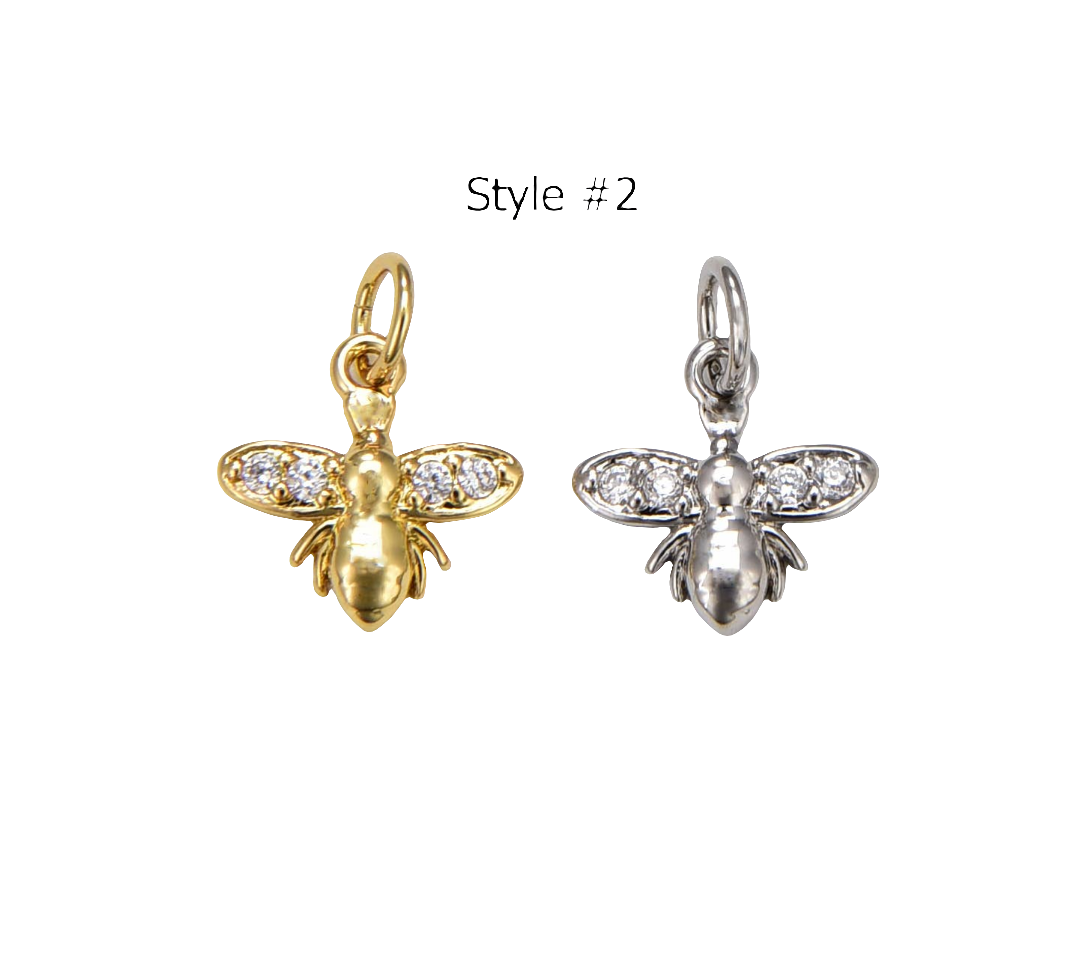 Gold Filled Queen Bee Dainty Charm