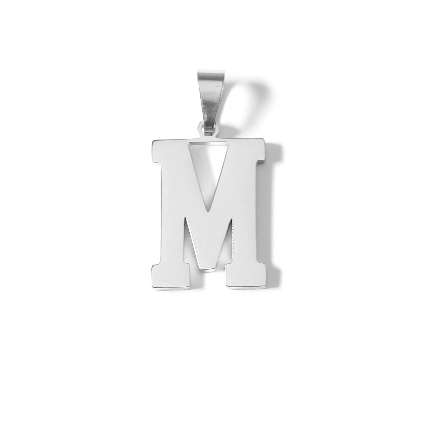 Stainless Steel Sport Letter Pendant