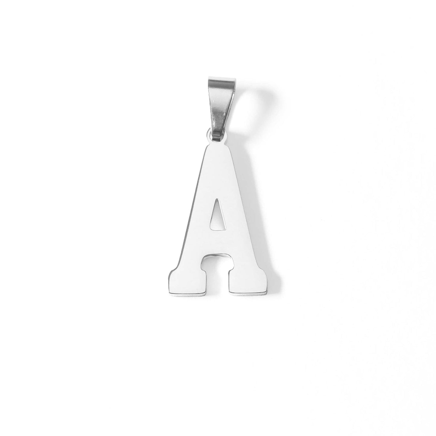 Stainless Steel Sport Letter Pendant