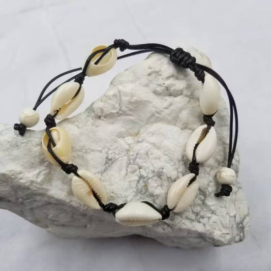 Handmade Woven Shell Bracelet