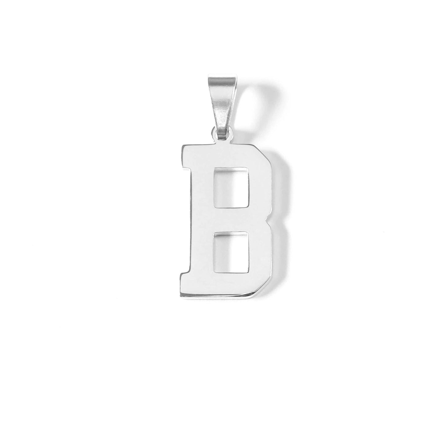 Stainless Steel Sport Letter Pendant