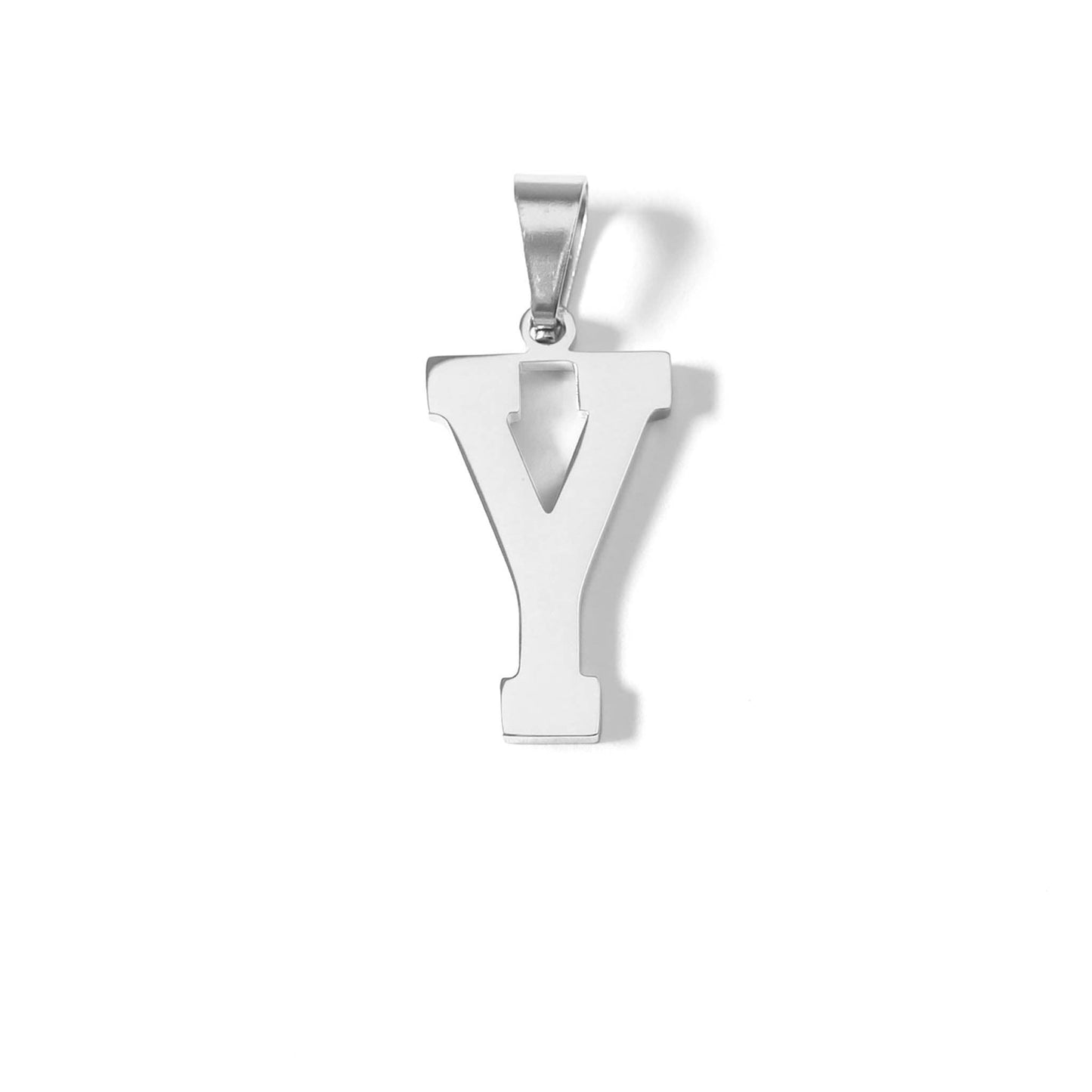 Stainless Steel Sport Letter Pendant