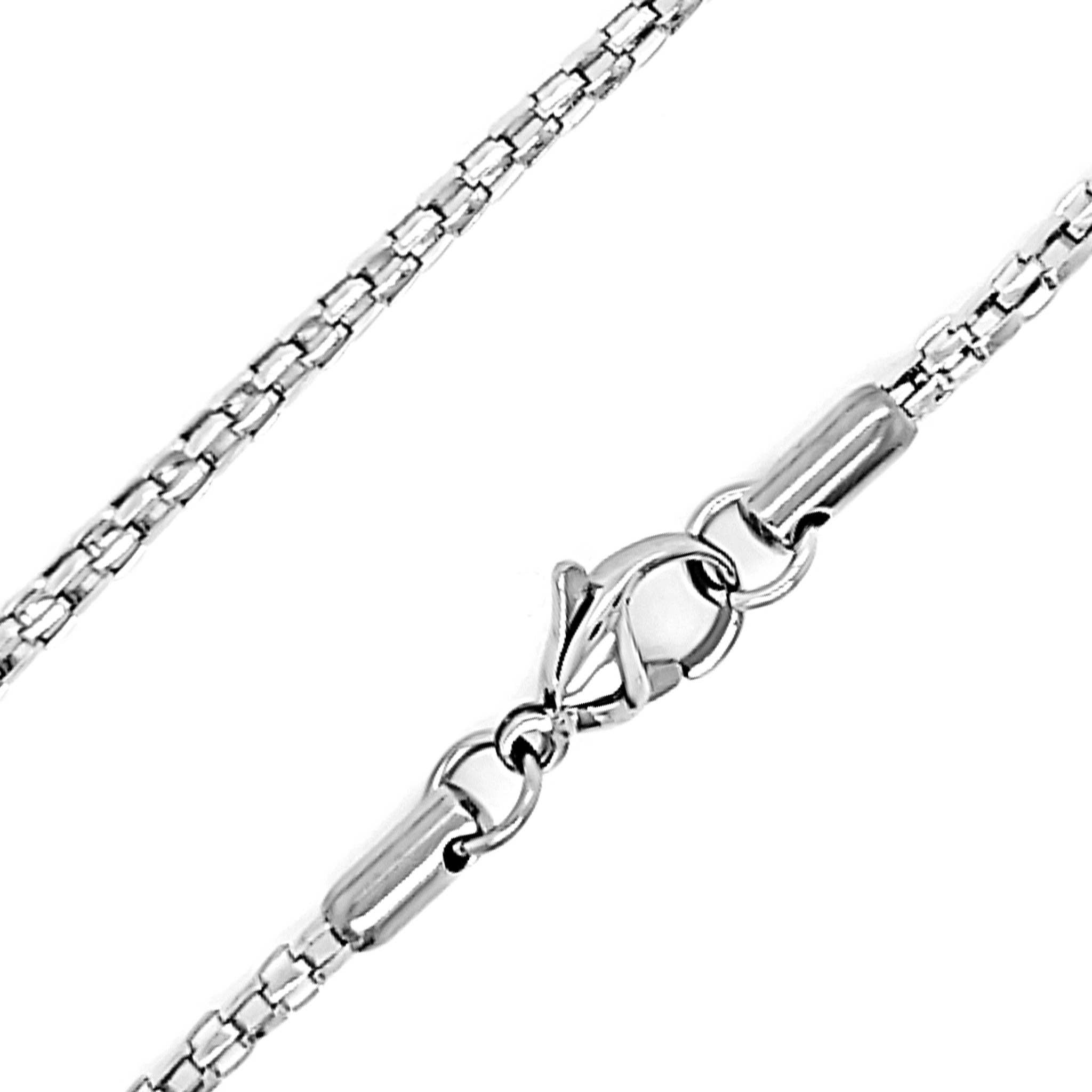 Stainless Steel Waterproof Round Snake Chain Necklace