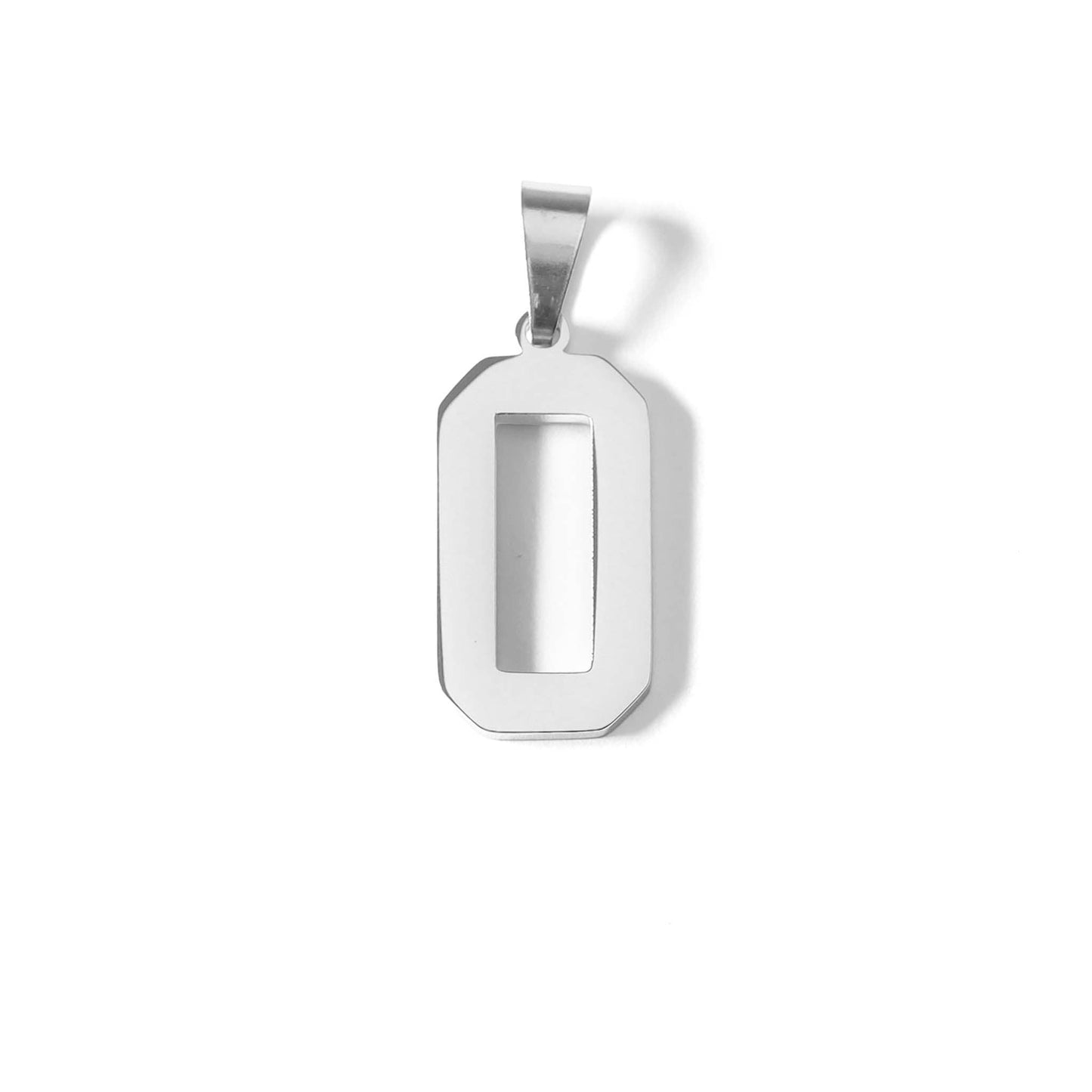 Stainless Steel Sport Letter Pendant