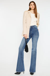 Warehouse|Kancan Cat's Whiskers High Waist Flare Jeans