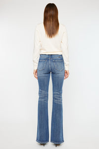 Warehouse|Kancan Cat's Whiskers High Waist Flare Jeans