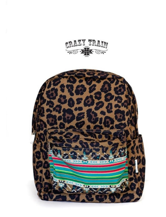 Crazy Train Crash Course Back Pack In Leopard